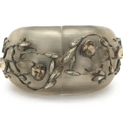 Alexis Blay Costume Multi Gemstone Acrylic Nature Bangle Bracelet