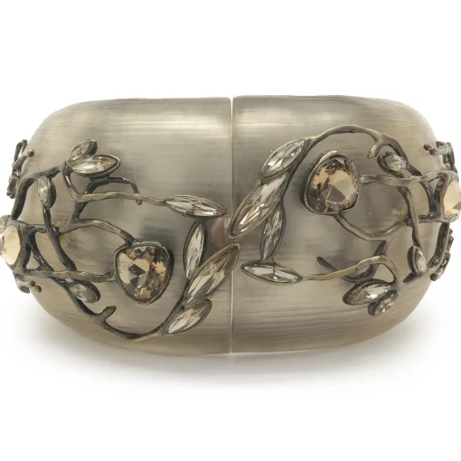 Alexis Blay Costume Multi Gemstone Acrylic Nature Bangle Bracelet