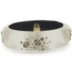 Alexis Blay Costume Multi Gemstone Acrylic Bangle Bracelet
