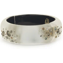 Alexis Blay Costume Multi Gemstone Acrylic Bangle Bracelet