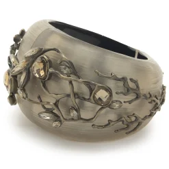 Alexis Blay Costume Multi Gemstone Acrylic Nature Bangle Bracelet