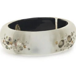 Alexis Blay Costume Multi Gemstone Acrylic Bangle Bracelet