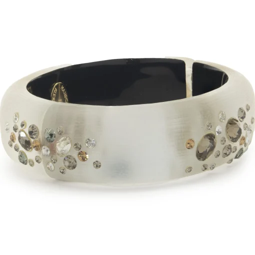Alexis Blay Costume Multi Gemstone Acrylic Bangle Bracelet