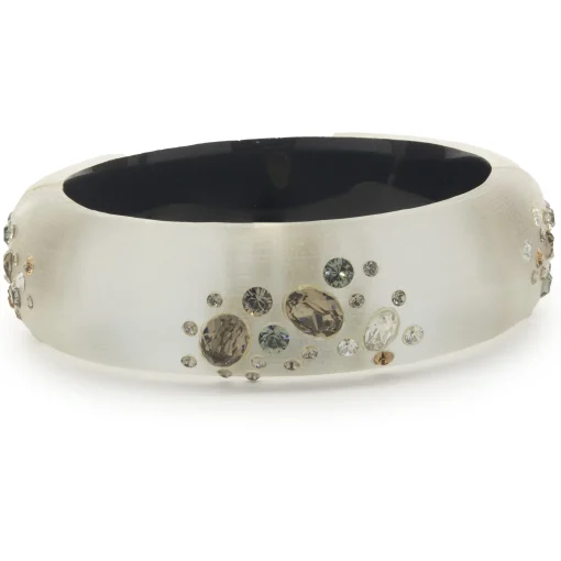 Alexis Blay Costume Multi Gemstone Acrylic Bangle Bracelet