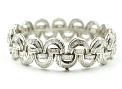 Baguette Diamond 15.00 Carats Bracelet 18k White Gold