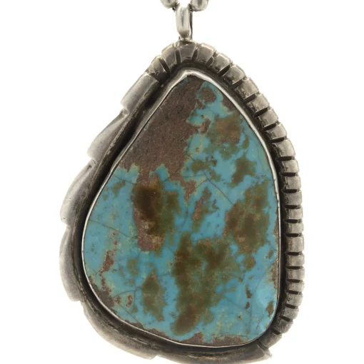 Benny Chapo Sterling Silver Turquoise Navajo Squash Blossom