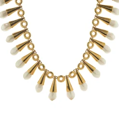 Chanel Ornate Costume Pearl Collar Necklace