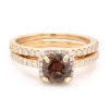 0.9 Ct 14 Karat Yellow Gold Diamond Wed Set