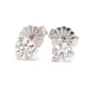0.60cttw Round 14 Karat White Gold Diamond Stud Earrings