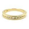 Diamond Channel Set Wedding Band 14k Yellow Gold