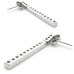 Diamond 18k White Gold Drop Earrings
