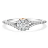 Disney 10 Karat Two Tone Diamond “Rose” Engagement Ring