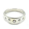 Five Diamond Band 14k White Gold