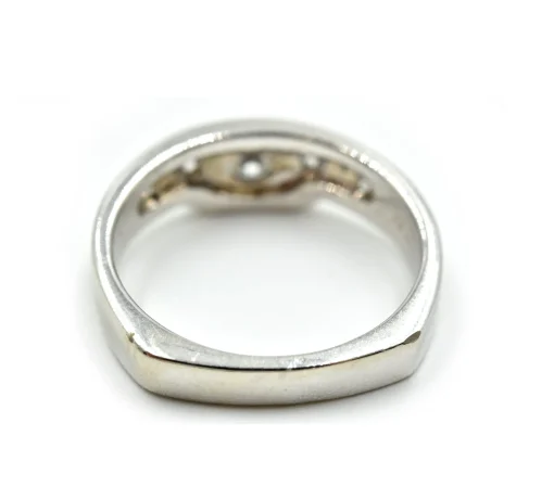Five Diamond Band 14k White Gold