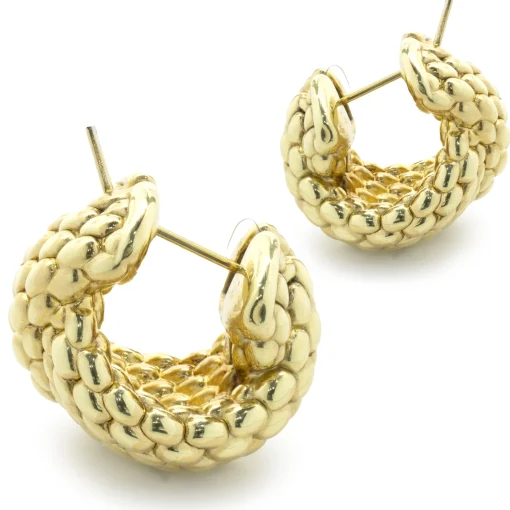 Fope 18 Karat Yellow Gold Mesh Earrings
