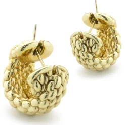 Fope 18 Karat Yellow Gold Mesh Earrings