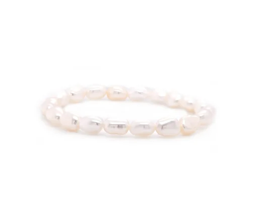 Freshwater Cultured Potato Pearl Stretch Bracelet