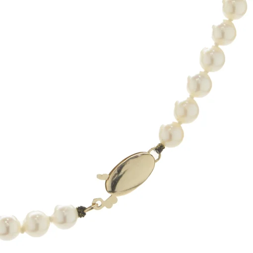 Freshwater Pearl Necklace with 14 Karat Yellow Gold Clasp