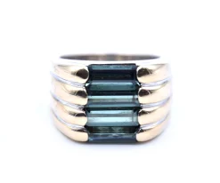 Green Tourmaline 14k Yellow Gold Ring