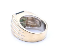 Green Tourmaline 14k Yellow Gold Ring