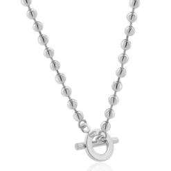 Gucci Sterling Silver Boule Beaded Necklace