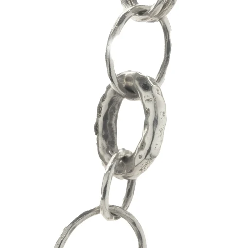 Ippolita Sterling Silver Hammered Circle Link Necklace