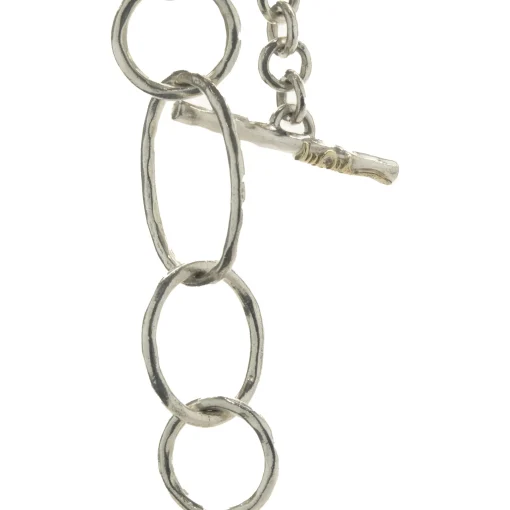 Ippolita Sterling Silver Hammered Circle Link Necklace