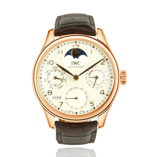 IWC 18 Karat Rose Gold Portuguese Perpetual Calendar