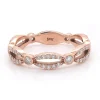 14k Rose Gold Diamond Stackable Anniversary Ring