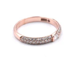 14k Rose Gold Diamond Wedding Band