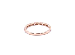 18k Rose Gold Diamond Wedding Band