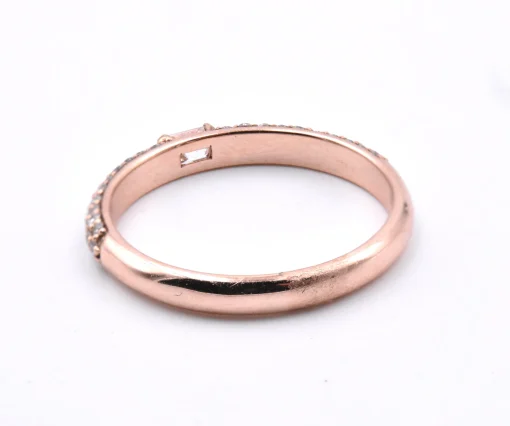 14k Rose Gold Diamond Wedding Band
