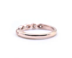 14k Rose Gold Diamond Wedding Band