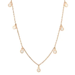 14k Rose Gold Diamonds by the Yard Necklace