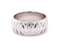 14k Two Tone Gold Men's Wedding Band