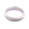 14k White Gold Channel Set Princess Cut Diamond Band