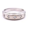 14k White Gold Contemporary Diamond Band