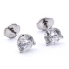 14k White Gold 2.08cttw Diamond Stud Earrings