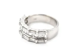 14k White Gold Diamond Band