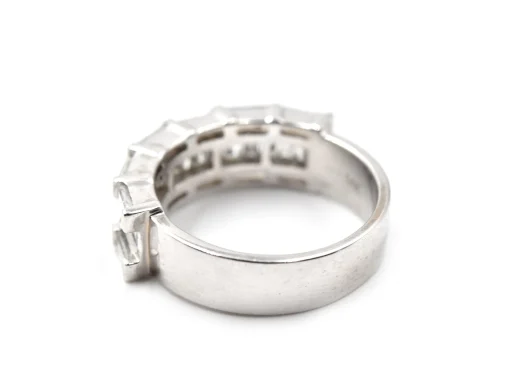 14k White Gold Diamond Band