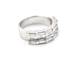 14k White Gold Diamond Band