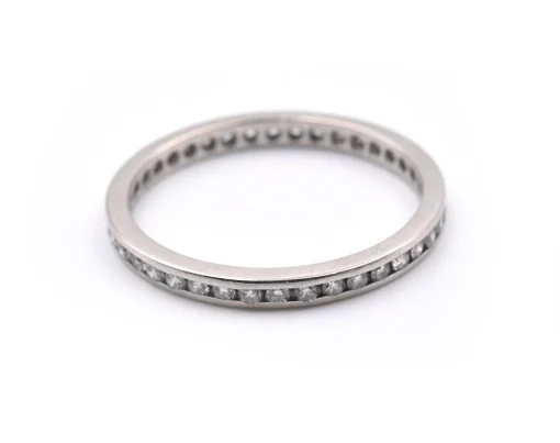 14k White Gold Diamond Eternity Band