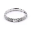 14k White Gold Diamond Wedding Band
