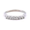 14k White Gold Diamond Wedding Band