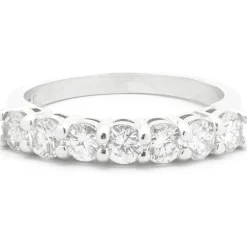 14k White Gold Diamond Wedding Band