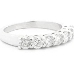 14k White Gold Diamond Wedding Band