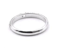 14k White Gold Diamond Wedding Band
