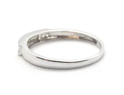 14k White Gold Princess Cut 0.33cttw Diamond Wedding Band
