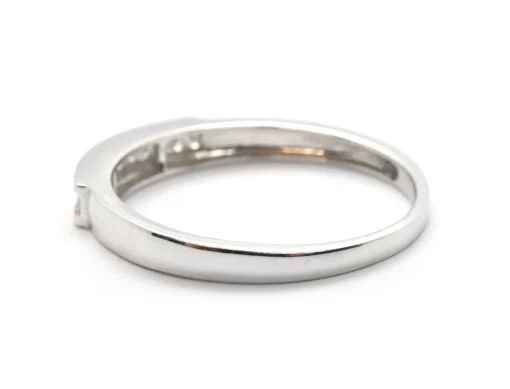 14k White Gold Princess Cut 0.33cttw Diamond Wedding Band