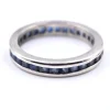 14k White Gold Sapphire Band